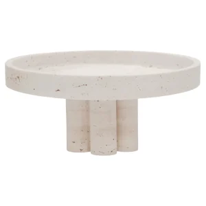 استند سنگی تراورتن پایه لوله ای قطر 25