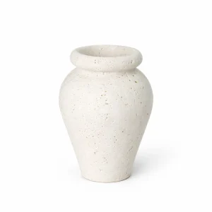 گلدان سنگی تراورتن کوزه ای