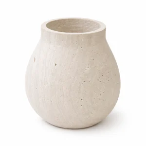 گلدان سنگی تراورتن اشکی