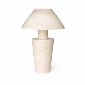 آباژور سنگی تراورتن مخروطی